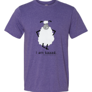 "I am Baaad" Heather Purple T-shirt