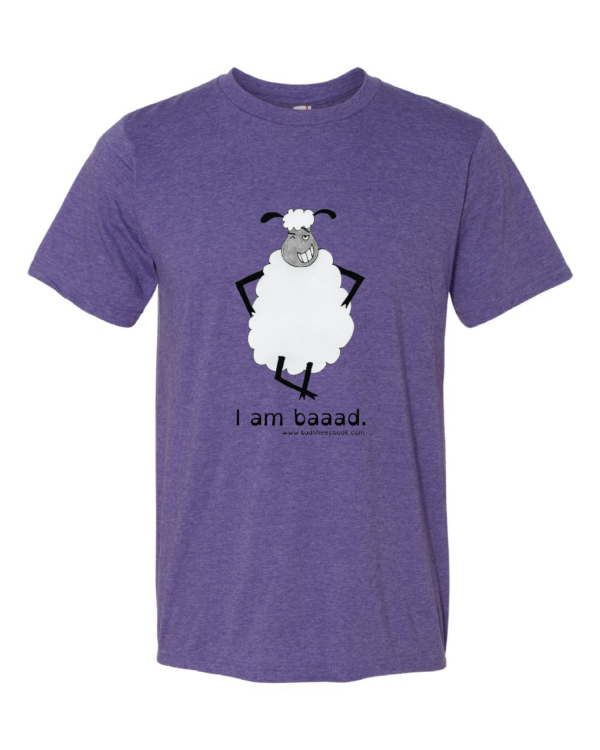 "I am Baaad" Heather Purple T-shirt